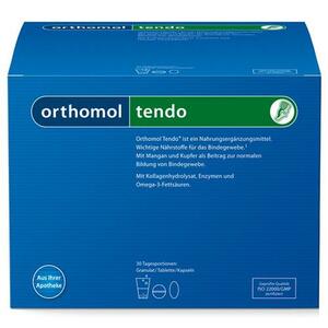 Orthomol Tendo Порошок + Капсулы + Таблетки 30 шт питьевые бутылочки таблетки orthomol immun 30 шт