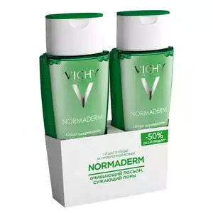 Vichy Normaderm лосьон очищающий сужающий поры 200 мл 2 шт