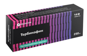 Тербинафин Таблетки 250 мг 14 шт