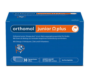 витаминный комплекс orthomol junior c plus 30 шт Orthomol Junior Omega Plus Конфеты жевательные 30 шт