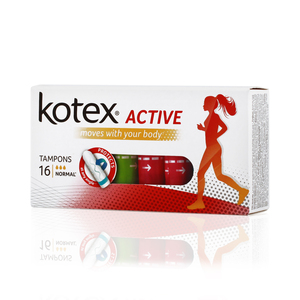 Kotex Active Normal Тампоны 16 шт тампоны kotex active normal 8 шт