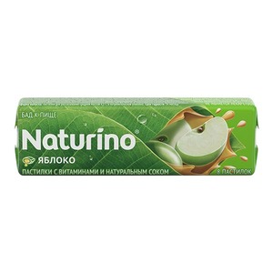 Naturino Пастилки с витаминами и натуральным соком яблока 36,4 г 8 шт пастилки натурино клубника натур сок витамины 4 2 г 8 шт