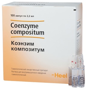 Коэнзим композитум Раствор для внутримышечного введения гомеопатический 2,2 мл 100 шт