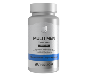 Аквион Multi Men Мультивитамины для мужчин Капсулы массой 930 мг 60 шт мультивитамины для укрепления иммунитета evam витамин с 92 мг витамин е 20 мг 20 шт