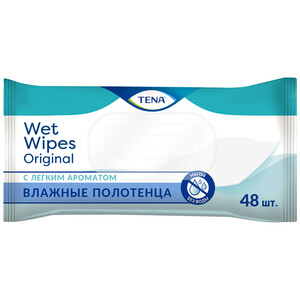 TENA Wet Wipes Original Влажные полотенца (Салфетки) 48 шт