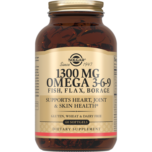 Solgar Комплекс жирных кислот Омега 3-6-9 Капсулы 1300 мг 60 шт