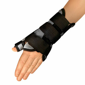 ортопедический бандаж большого пальца velskin cmc для облегчения остеоартрита облегчения боли в нижней части большого пальца легкий и дышащий Бандаж на лучезапястный сустав с фиксацией большого пальца черный WS-ST р. L левый