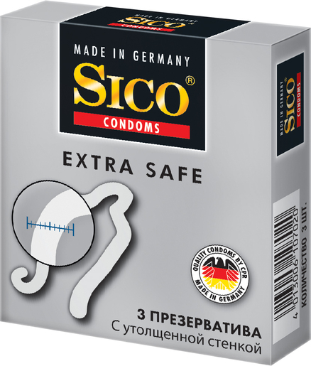 Sico Extra Safe Презервативы 3 шт