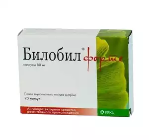 Билобил Форте Капсулы 80 мг 20 шт