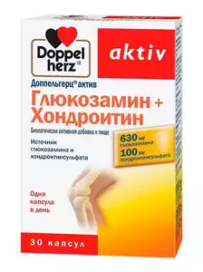 Доппельгерц Актив Глюкозамин + Хондроитин Капсулы массой 1232 мг 30 шт
