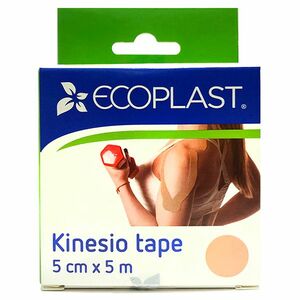 цена Ecoplast Кинезио тейп 5 см х 5 м бежевый