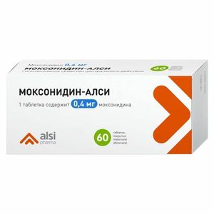 Моксонидин-АЛСИ Таблетки 0,4 мг 60 шт