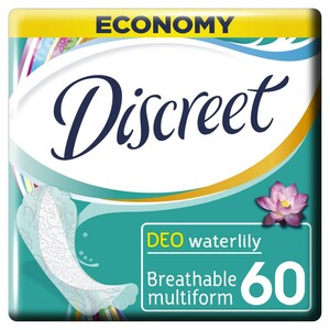 Discreet ежедневные Прокладки Deo Water Lily Multiform 60 шт