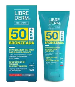 Librederm Bronzeada Крем для лица и зоны декольте солнцезащитный SPF 50 50 мл