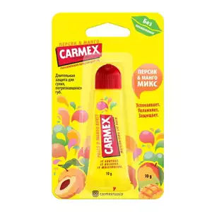 Carmex Бальзам для губ с ароматом персика и манго