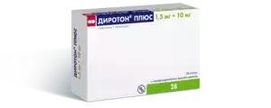 Диротон Плюс Капсулы с модифицированным высвобождением 1,5 мг + 10 мг 28 шт