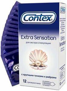 Contex презерватив sensation 12 шт презервативы contex контекс extra sensation с крупными точками и ребрами 3 шт