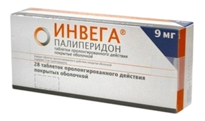 Инвега Таблетки пролонгированного действия покрытые оболочкой 9 мг 28 шт