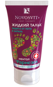Novosvit Жидкий тальк Фарнезол Защита от пота и запаха 50 мл