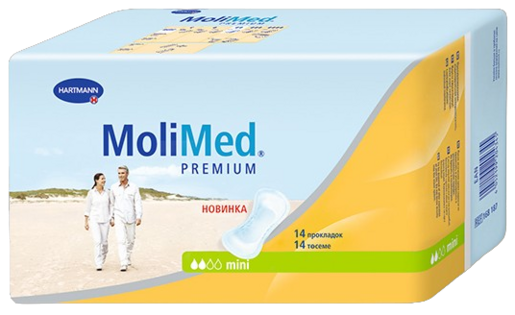 Hartmann Molimed Premium Mini Прокладки урологические для женщин 14 шт