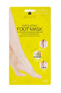 SkinLite Маска-носки для ног отшелушивающая размер 35-40 1 пара skinfood mint sparkling носки для пилинга ног 1 пара 1 41 жидкой унции 40 г