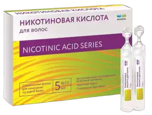 Никотиновая кислота Реневал для волос Раствор тюбик-капельница 5 мл 10 шт