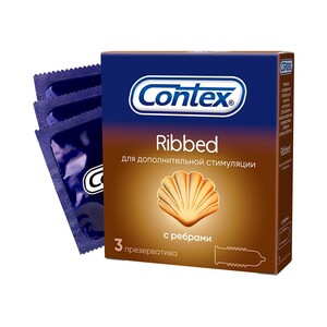 Contex Ribbed Презервативы 3 шт презервативы softex® 3 ribbed