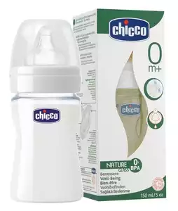 Chicco Well-Being Glass Бутылочка 150 мл