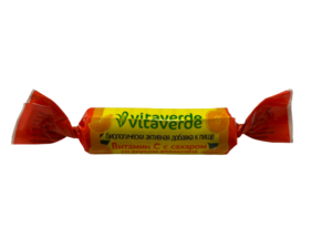 Vitaverde Аскорбинка с сахаром Апельсин таблетки 10 шт апельсин дробленный капитан припасов с сахаром 520 г