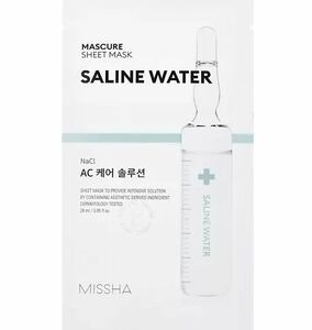 цена Missha Маска Mascure баланс с минерализированной водой для свежести чувствительной кожи 28 мл