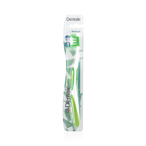 Dentale Щетка зубная средней жесткости 1 шт зубная щетка для взрослых synergetic jbrush средней жесткости розовая 1 шт