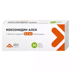 Моксонидин-АЛСИ таблетки 0,2 мг 30 шт