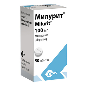 Милурит Таблетки 100 мг 50 шт йодантипирин таблетки 100 мг 50 шт