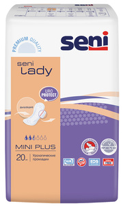 Seni Lady Mini Plus Прокладки урологические 20 шт прокладки урологические seni mini 12 шт