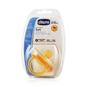 Chicco Soft пустышка латексная с 0-6 месяцев 1 шт