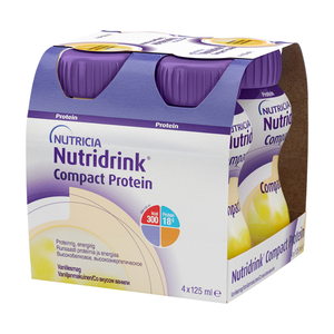 Nutridrink Компакт Протеин со вкусом Ванили 125 мл 4 шт смесь жидкая высококалорийная банан nutridrink нутридринк 200мл