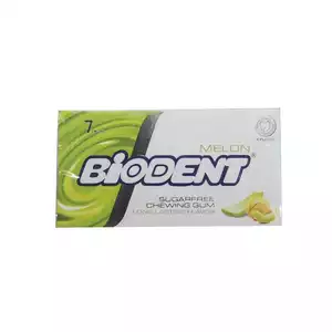 Biodent резинка жевательная без сахара дыня 7 шт