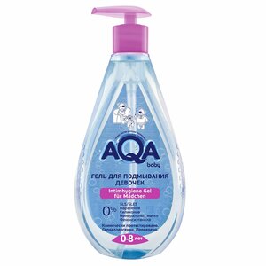 AQA baby Гель для подмывания девочек 400 мл гель aqa baby для подмывания девочек 400мл с 0 8лет