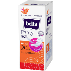 Bella Panty Soft Прокладки 20 шт прокладки ежедневные премиум женские дышащие aub мягкие с анионным слоем неароматизированные длина 165 мм 30 шт в упаковке