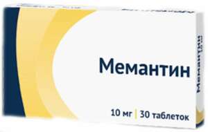 Мемантин Озон Таблетки покрытые пленочной оболочкой 10 мг 30 шт мемантин таблетки 10 мг 60 шт