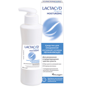 Lactacyd Pharma Moisturizing Средство для интимной гигиены 250 мл косметика для мамы lactacyd средство для интимной гигиены с противогрибковым компонентом фарма экстра 250 мл
