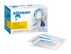 Долфин Средство для промывания носа/горла пакет 1 г 30 шт