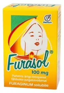 Фурасол Порошок для приготовления раствора для местного и наружного применения 100 мг 15 шт