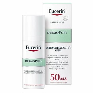 Eucerin Dermopure Крем увлажняющий для проблемной кожи 50 мл крем для лица eucerin увлажняющий успокаивающий крем для проблемной кожи dermopure