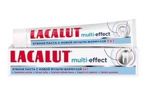Lacalut multi-effect Паста зубная 75 мл зубная паста lacalut multi effect 75 мл ополаскиватель 50 мл в подарок