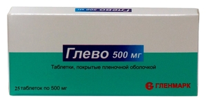 Глево Таблетки покрытые оболочкой 500 мг 25 шт глево таблетки покрытые оболочкой 500 мг 10 шт