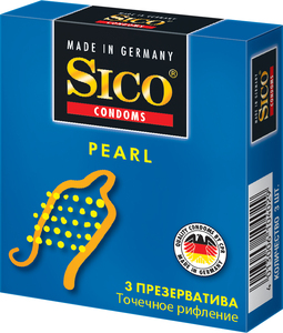 Sico Pearl Презервативы с точечным рифлением 3 шт цена и фото