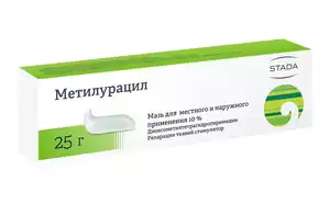 Метилурацил Мазь для местного применения 10 % туба 25 г купить по цене  156,0 руб в Москве, заказать лекарство в интернет-аптеке: инструкция по  применению, доставка на дом