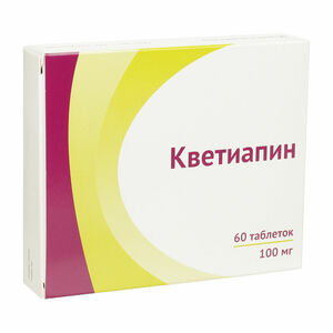 Кветиапин Таблетки 100 мг 60 шт цена и фото