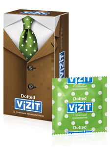 Vizit Dotted Презервативы точечные 12 шт vizit overture презервативы с кольцами 12 шт